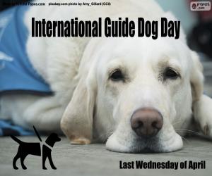 yapboz Uluslararası Rehber Köpek Günü
